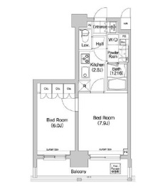 コンフォリア三田EAST 1103 間取り図