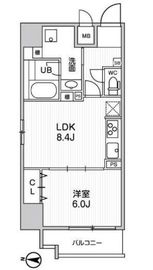 ROOTs Kikukawa (ルーツ菊川) 501 間取り図