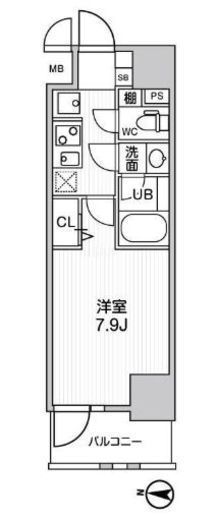 ROOTs Kikukawa (ルーツ菊川) 102 間取り図