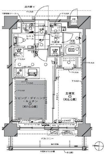 ピアース戸越公園 2階 間取り図