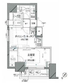 ピアース乃木坂 4階 間取り図