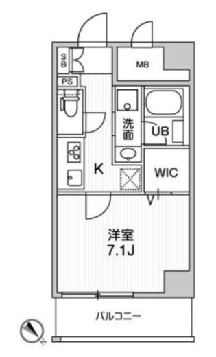 ROOTs Higashi Nagasaki (ルーツ東長崎) 804 間取り図
