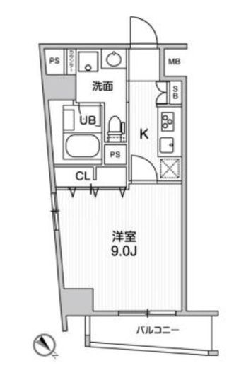 ROOTs Higashi Nagasaki (ルーツ東長崎) 101 間取り図