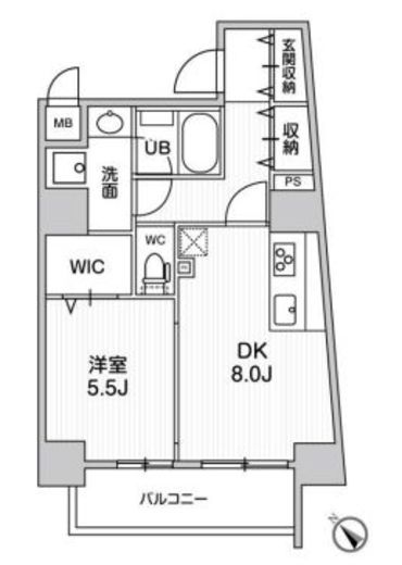 ROOTs Higashi Nagasaki (ルーツ東長崎) 801 間取り図