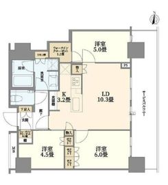 THE YOKOHAMA FRONT TOWER (ザ・ヨコハマフロントタワー) 23階 間取り図