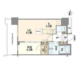 THE YOKOHAMA FRONT TOWER (ザ・ヨコハマフロントタワー) 17階 間取り図