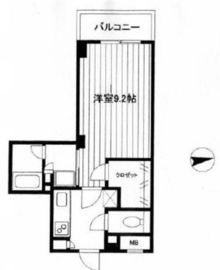 ラフィーヌ上目黒 205 間取り図