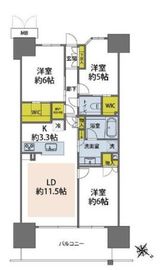 プレミスト有明ガーデンズ 14階 間取り図