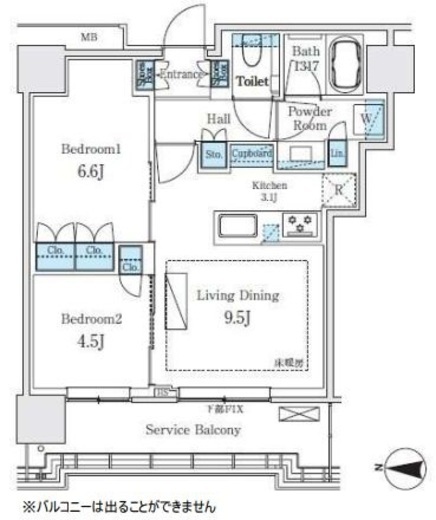 THE YOKOHAMA FRONT TOWER (ザ・ヨコハマフロントタワー) 24階 間取り図