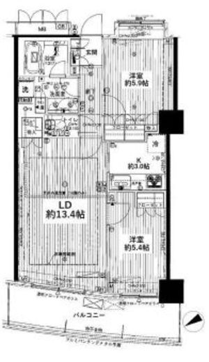 マークスタワー 10階 間取り図