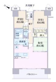 レジデントプレイス西葛西 8階 間取り図