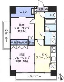 藤和シティホームズ早稲田 14階 間取り図