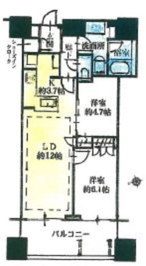 富久クロスコンフォートタワー(Tomihisa Cross)  26階 間取り図