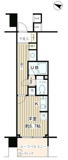 パークホームズ小石川 10階 間取り図