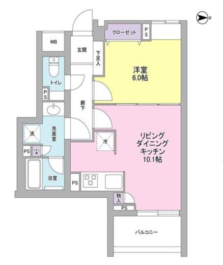 デュエット北千住マキア 213 間取り図