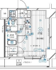 レガリス亀戸 9階 間取り図