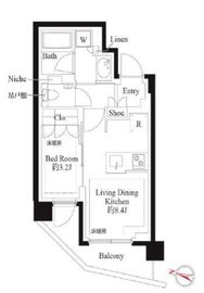 343 RESIDENCE SHINAGAWA (343レジデンス品川) 101 間取り図