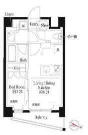 343 RESIDENCE SHINAGAWA (343レジデンス品川) 205 間取り図