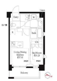 343 RESIDENCE SHINAGAWA (343レジデンス品川) 206 間取り図