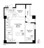 343 RESIDENCE SHINAGAWA (343レジデンス品川) 304 間取り図