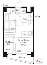 343 RESIDENCE SHINAGAWA (343レジデンス品川) 305 間取り図