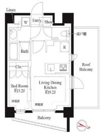 343 RESIDENCE SHINAGAWA (343レジデンス品川) 504 間取り図