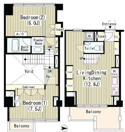 ROKA TERRAZZA （ロカテラーザ） 2506 間取り図