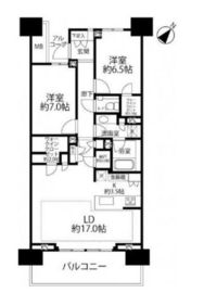 HARUMI FLAG PARK VILLAGE (晴海フラッグ パークヴィレッジ) 9階 間取り図