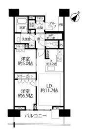 HARUMI FLAG SUN VILLAGE (晴海フラッグ サンヴィレッジ) 16階 間取り図