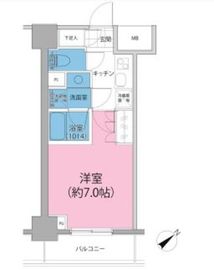 パークハビオ東向島 703 間取り図