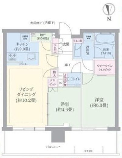 シティタワーズ東京ベイ 30階 間取り図