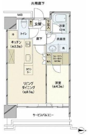 THE YOKOHAMA FRONT TOWER (ザ・ヨコハマフロントタワー) 16階 間取り図