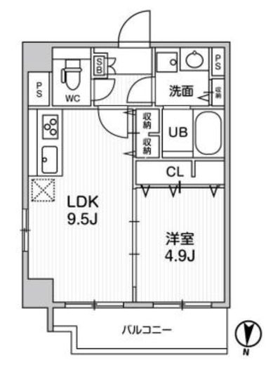 ROOTs Ryogoku (ルーツ両国) 301 間取り図