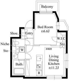 343 RESIDENCE MEGUROⅠ (343レジデンス目黒Ⅰ) 304 間取り図