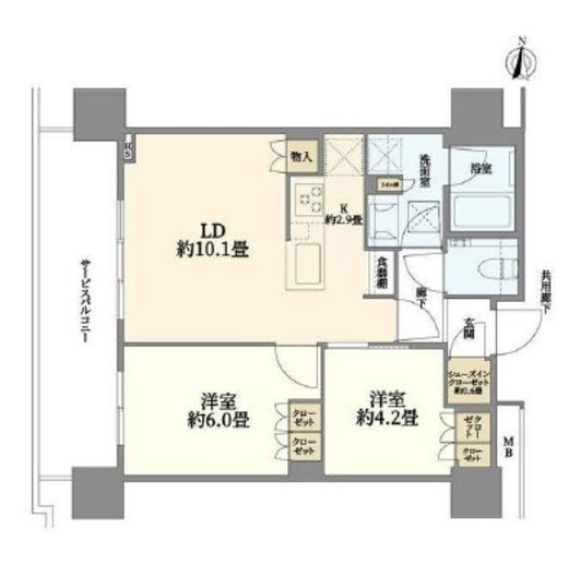 THE YOKOHAMA FRONT TOWER (ザ・ヨコハマフロントタワー) 13階 間取り図