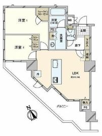 リビオ五反田プラグマGタワー 13階 間取り図
