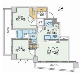 クレヴィア東白楽 6階 間取り図