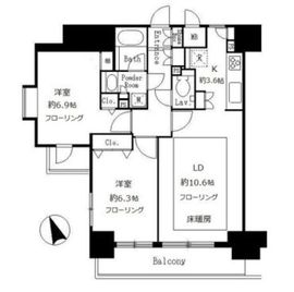 サンクレール荒川ブランガーデン 501 間取り図
