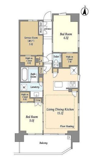 ドゥーエ町屋 211 間取り図