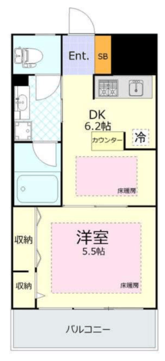 アールケープラザ横浜Ⅲ 9階 間取り図