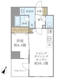 パインステージ白金高輪 402 間取り図