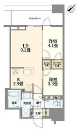 バウス藤沢 14階 間取り図