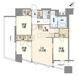 バウス藤沢 3階 間取り図