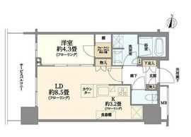 THE YOKOHAMA FRONT TOWER (ザ・ヨコハマフロントタワー) 14階 間取り図