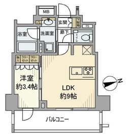 ルジェンテ本郷三丁目 6階 間取り図