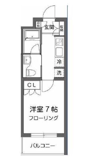 ガーデン用賀 1階 間取り図