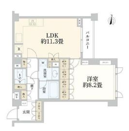 藤和シティホームズ中目黒イディオ 3階 間取り図