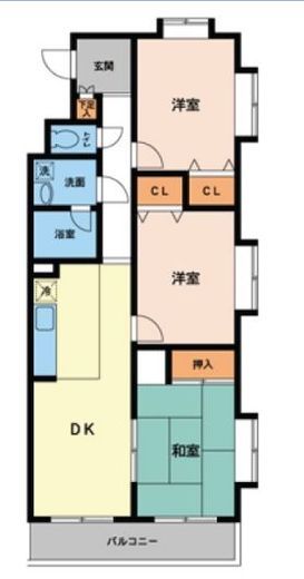 プライムアーバン武蔵小金井II 101 間取り図