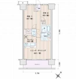 エスティメゾン豊洲レジデンス C1104 間取り図