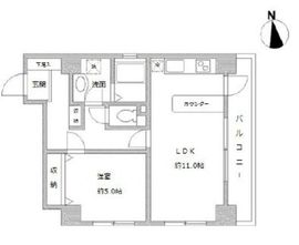 ラクラス田原町 904 間取り図